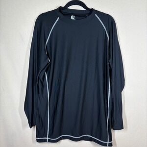 FJ Foot Joy Mens Thermal Base Layer 2XL Black Outdoor Performance Golf FLAW
